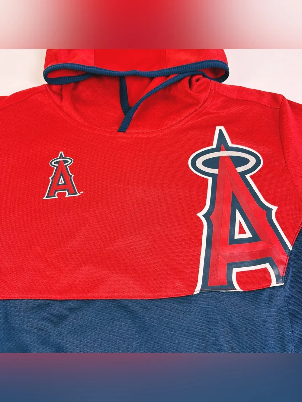 MLB Los Angeles Angels MLB Hoodie Youth Large 14/16 Red Navy Pullover